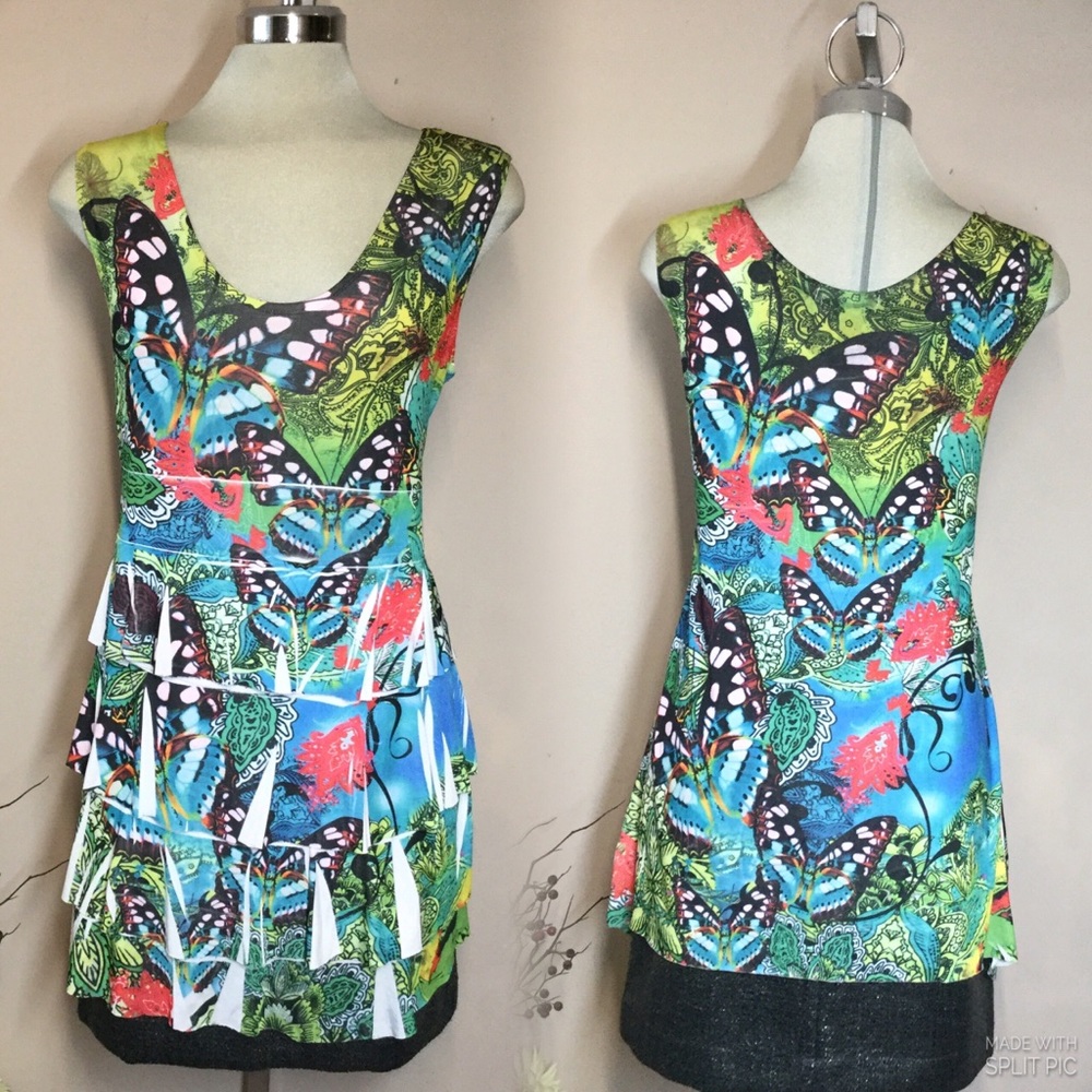 CASA DONNA , Multicolour  Summer polyester spandex,blouse,Size M